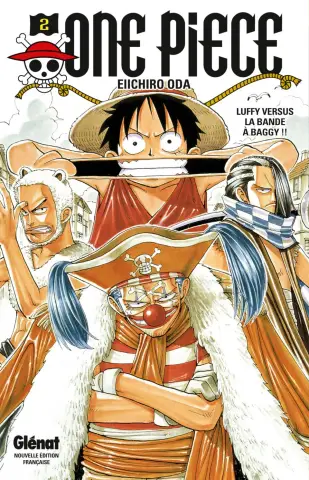 Couverture du tome 2 de One Piece - Luffy versus la bande à Baggy !!