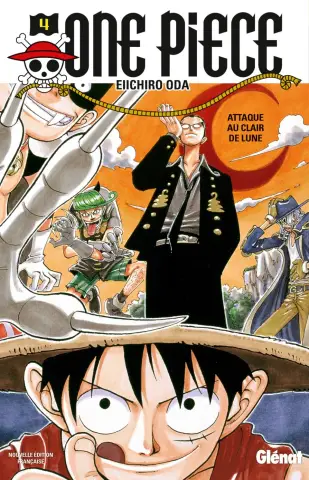 Couverture du tome 4 de One Piece - Attaque au clair de lune