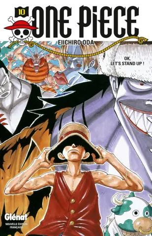 Couverture du tome 10 de One Piece - OK, Let's Stand Up !