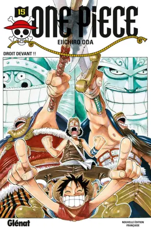 Couverture du tome 15 de One Piece - Droit devant !!