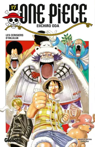Couverture du tome 17 de One Piece - Les cerisier d'Hiluluk