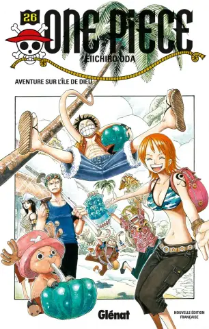 Couverture du tome 26 de One Piece - Aventure sur l'ile de Dieu