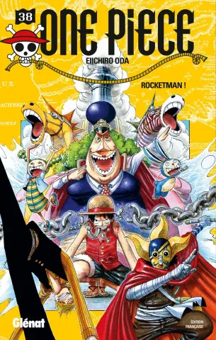 Couverture du tome 38 de One Piece - Rocketman !