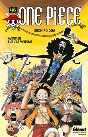Couverture du tome 46 de One Piece - Aventure sur l'île fantôme