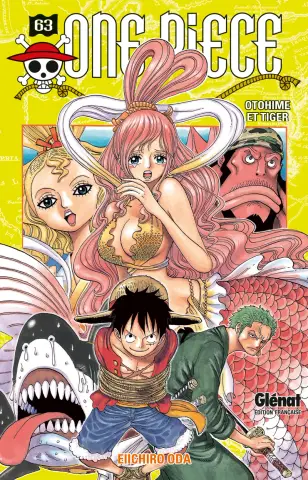 Couverture du tome 63 de One Piece - Otohime et Tiger
