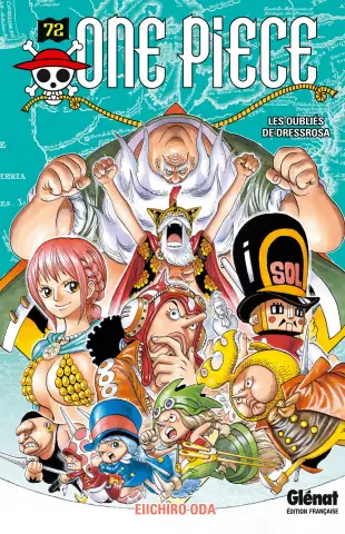 Couverture du tome 72 de One Piece - Les oubliés de Dressrosa
