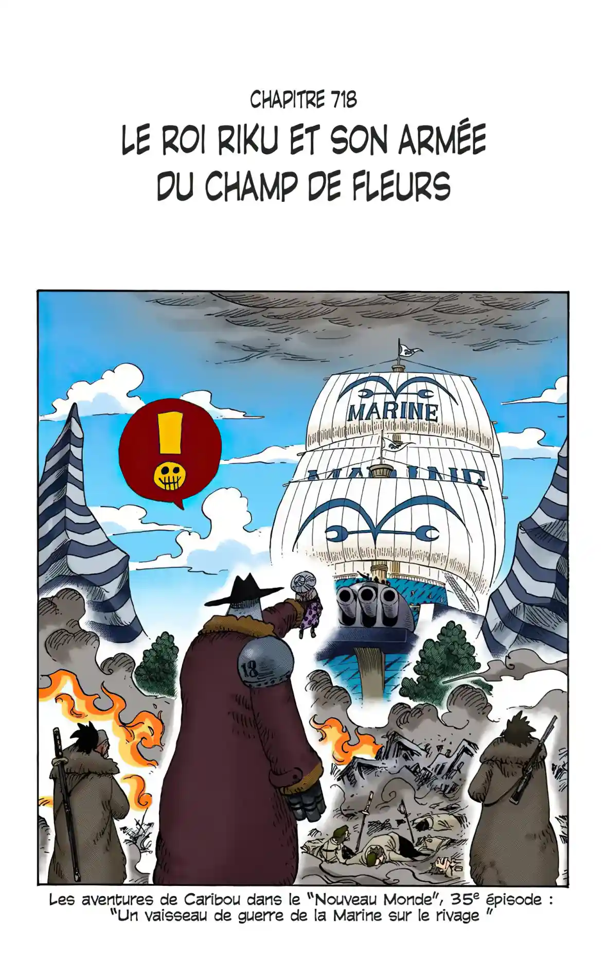Scan 718 - Le roi Riku et son armée du champ de fleurs | Arc Dressrosa ...